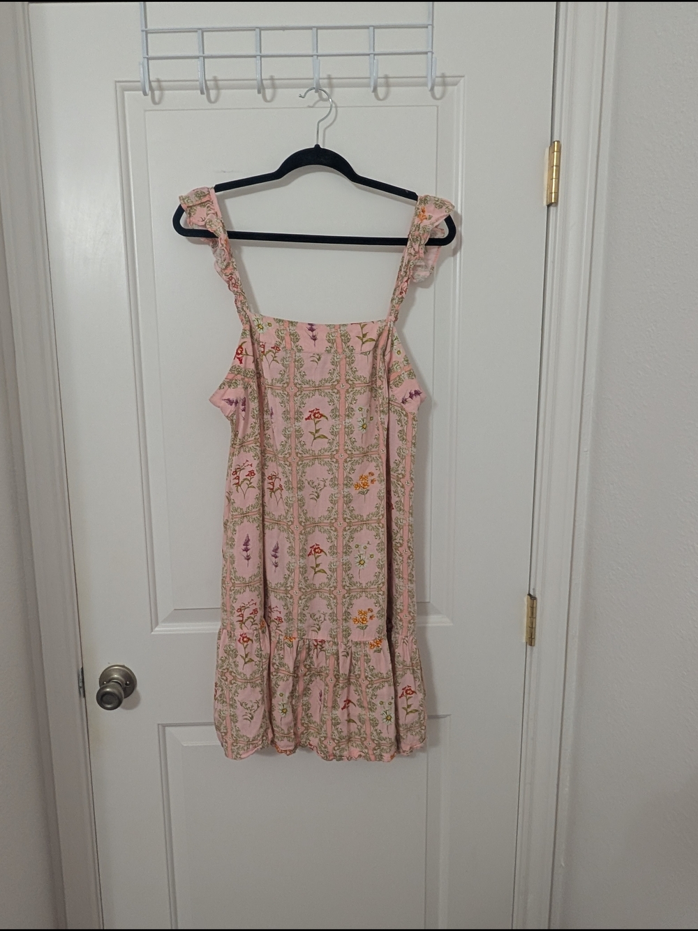 Agua Bendita x Target Dainty Pink Floral Flutter Sleeve Mini Dress Size XXL